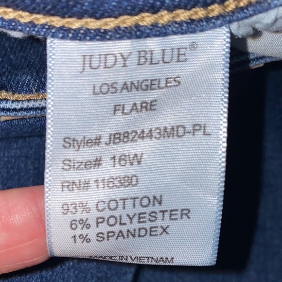Judy Blue flare jeans, sz 16W - Picture 13 of 14